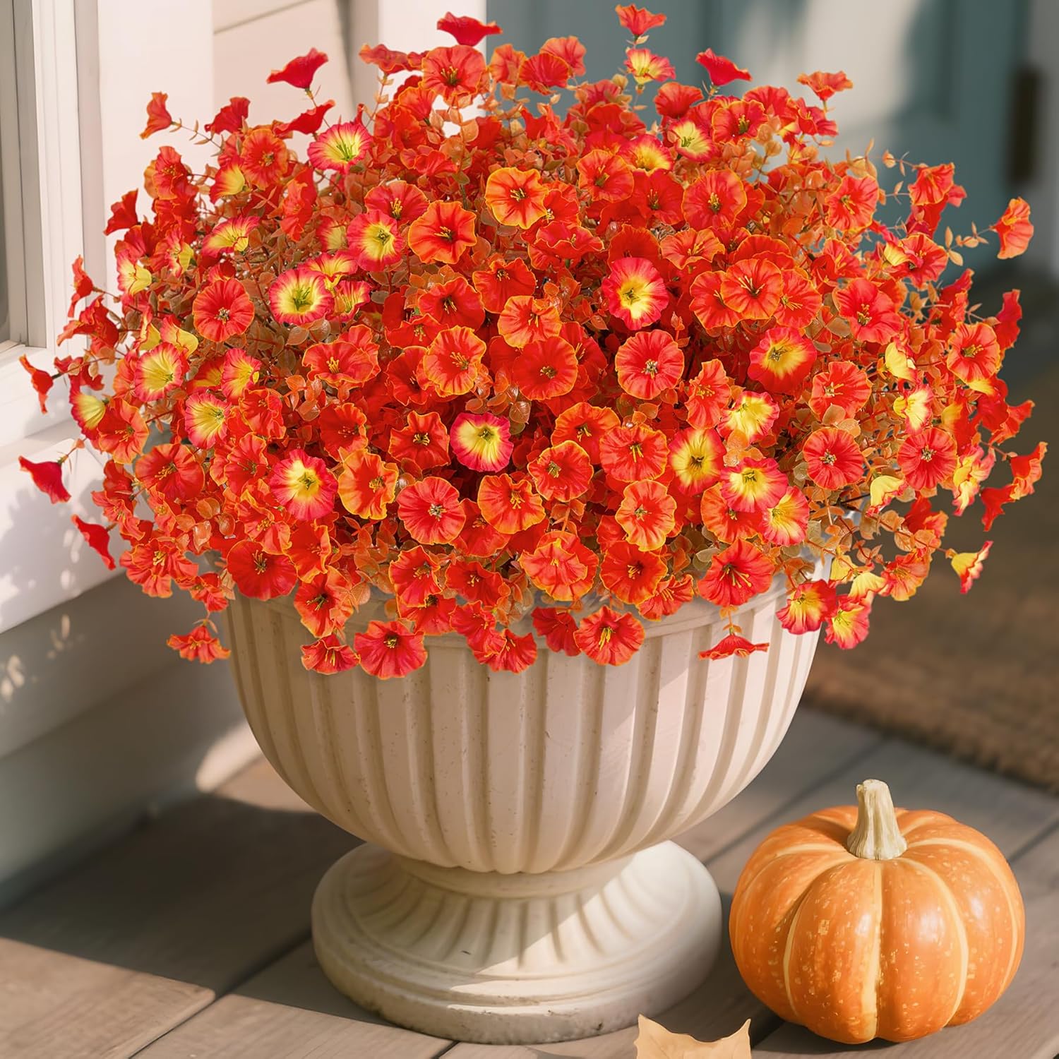 INXUGAO Fake Fall Flowers for Outdoor Decoration