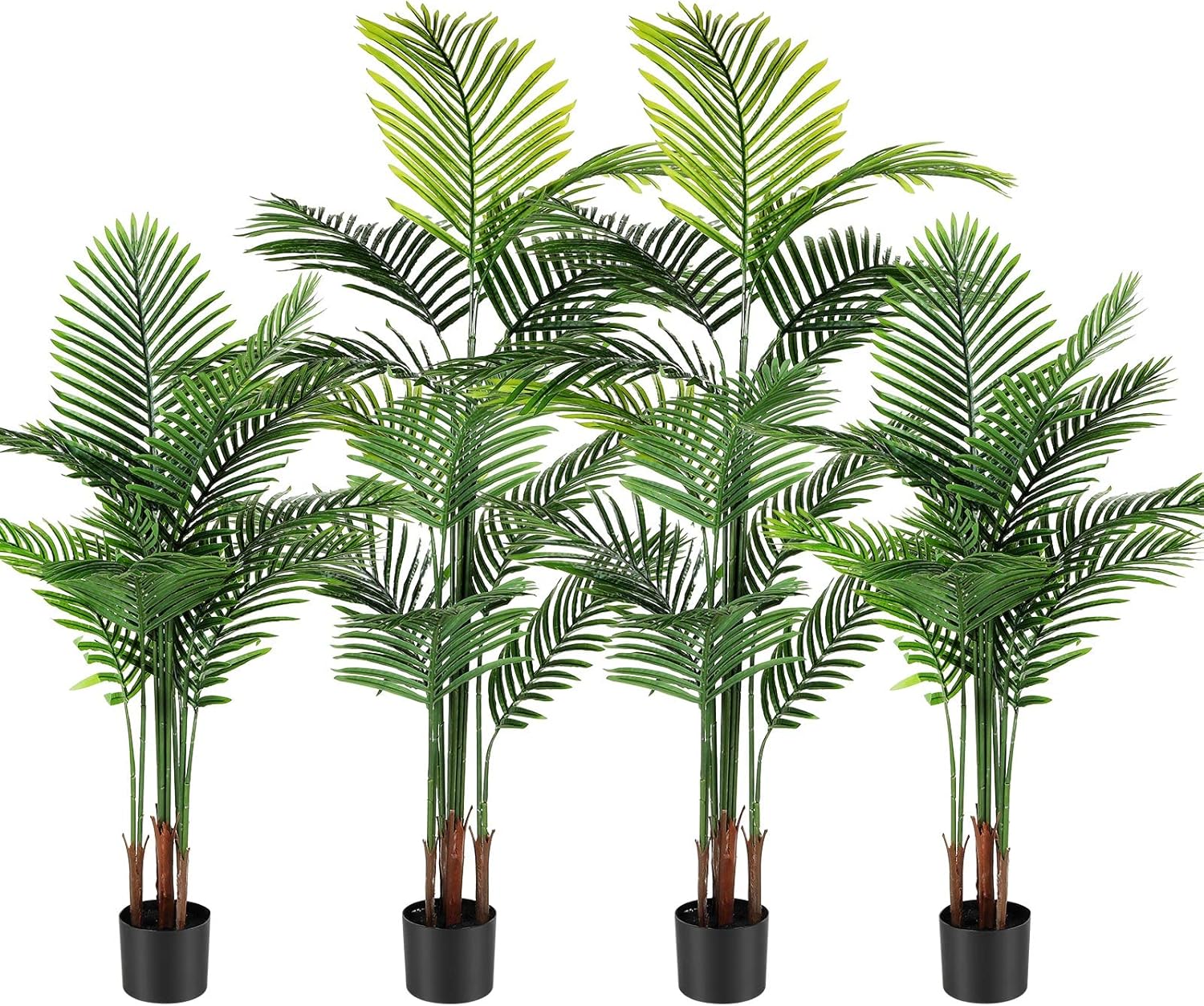 Jexine 4 Pack Artificial Palm Trees 4ft 5ft