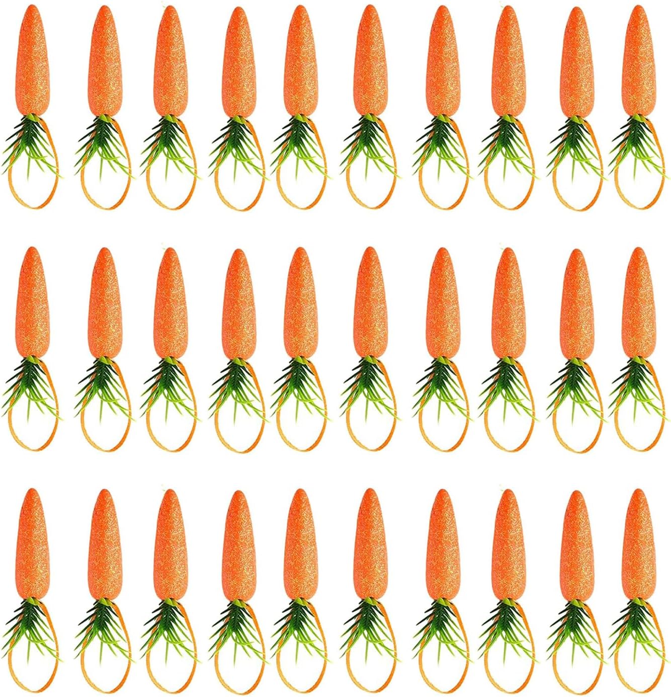 15 30pcs Artificial Vegetables Easter Party Decorations Carrot Ornaments