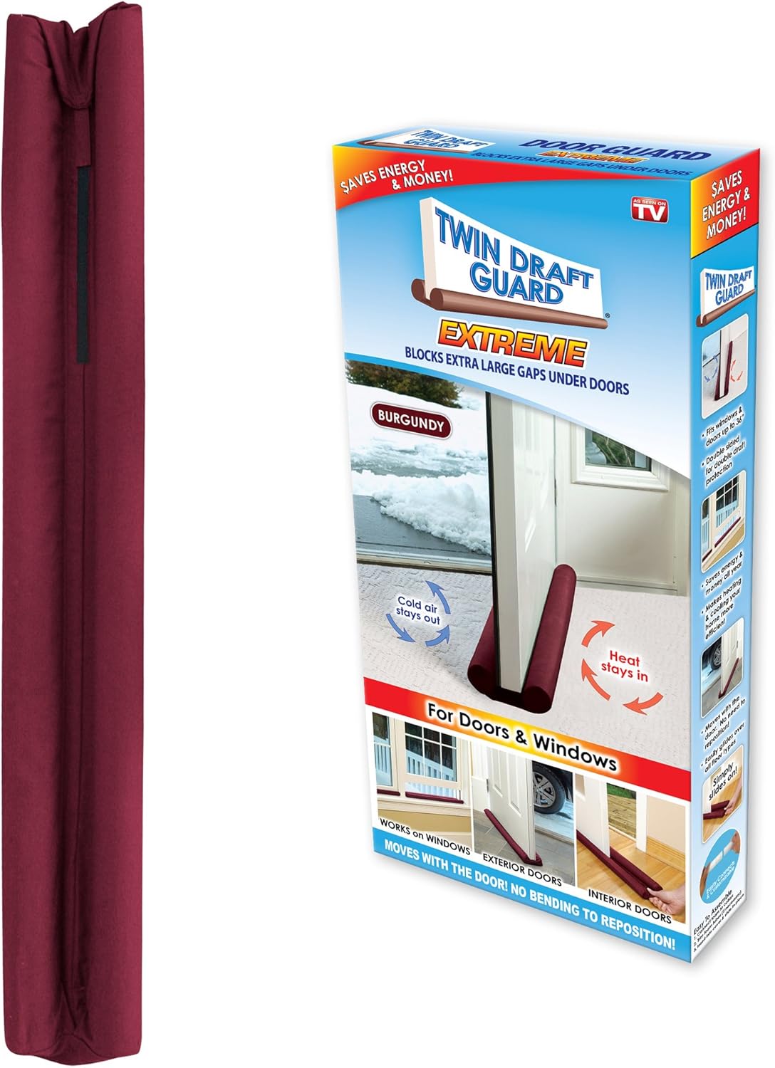 Twin Draft Guard Extreme 36 Inch Door Draft Stopper