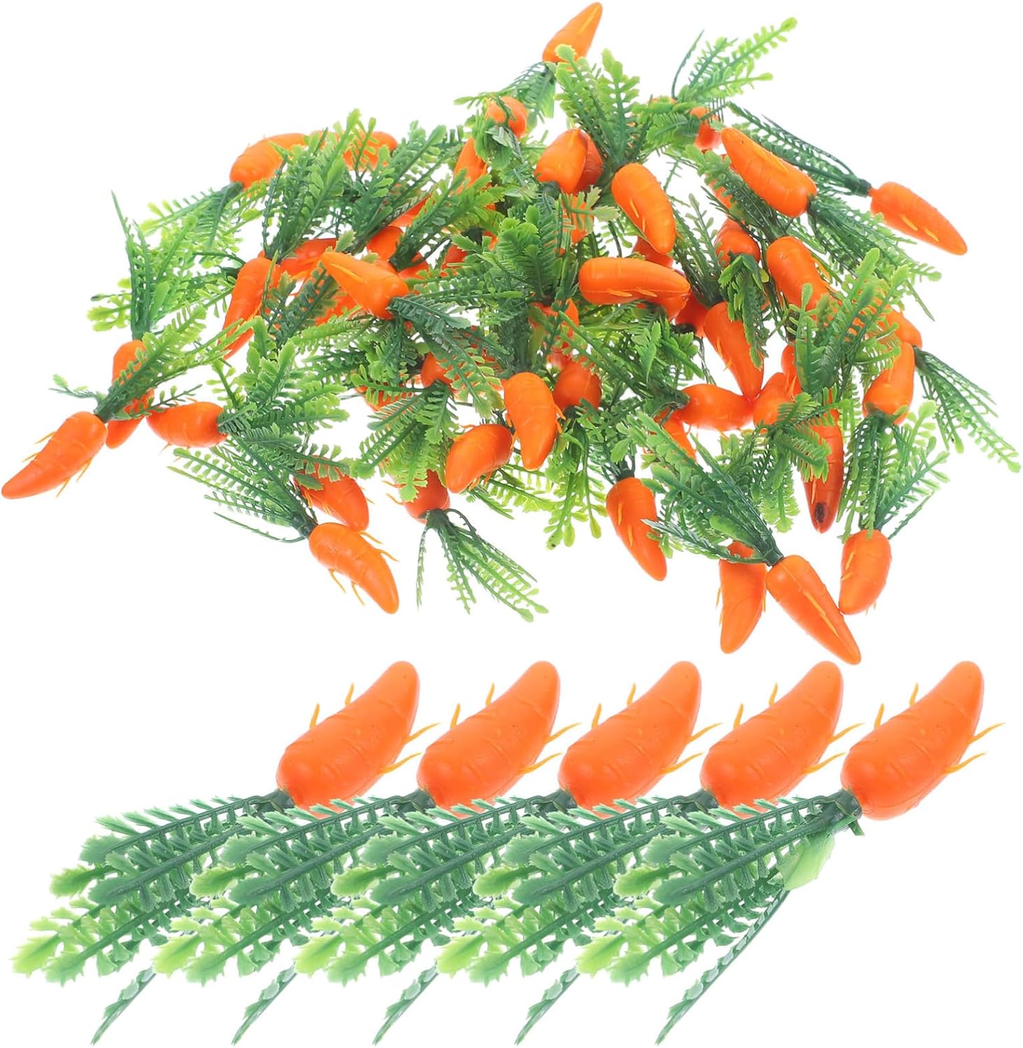 Cabilock Artificial Carrot Ornaments 180pcs