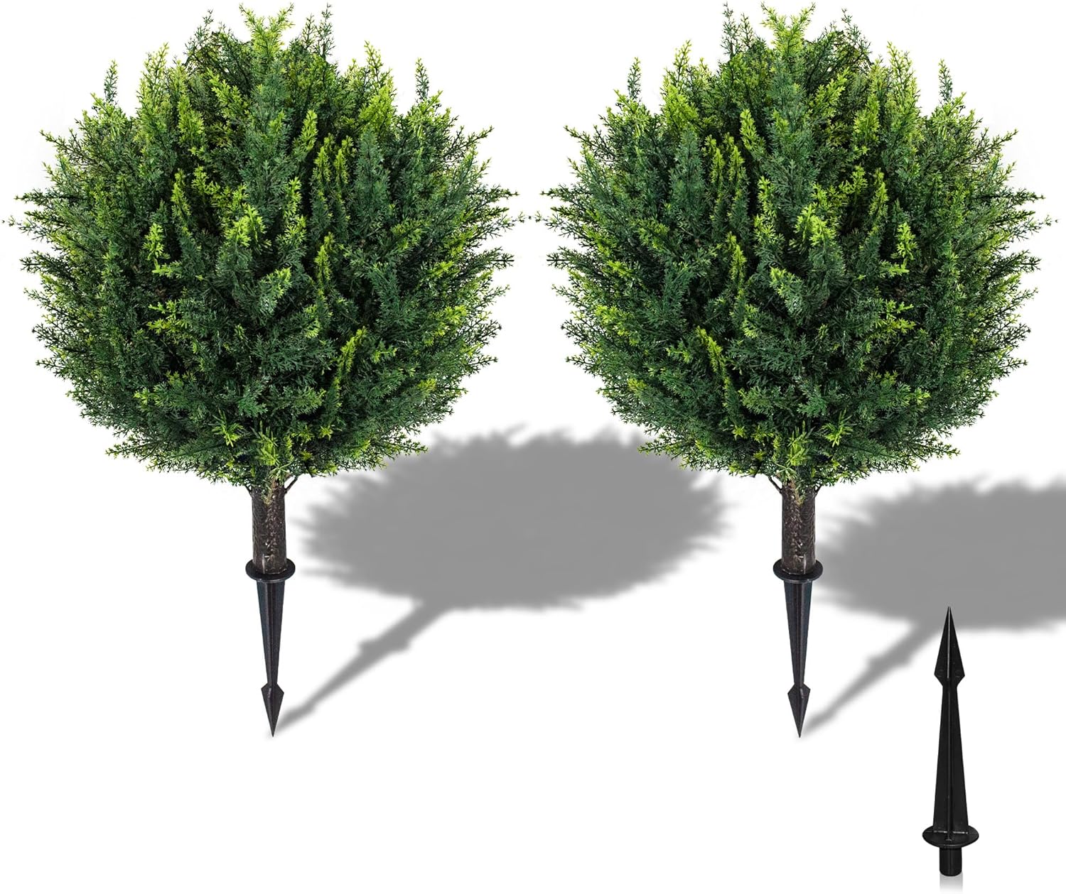 252 Inch Artificial Cedar Topiary 2 Pack