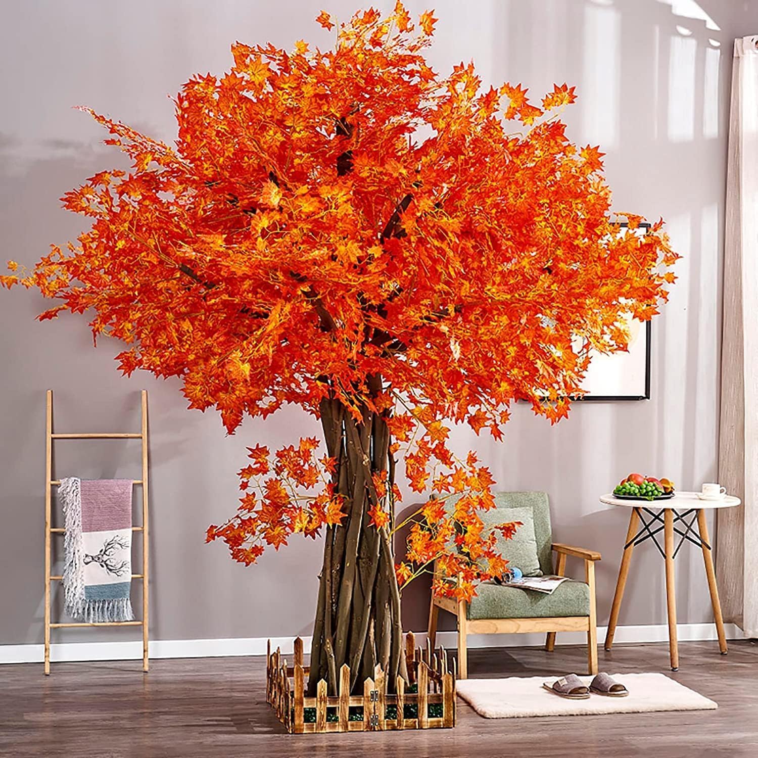 Outdoor Indoor Artificial Red Maple Tree 1x06m