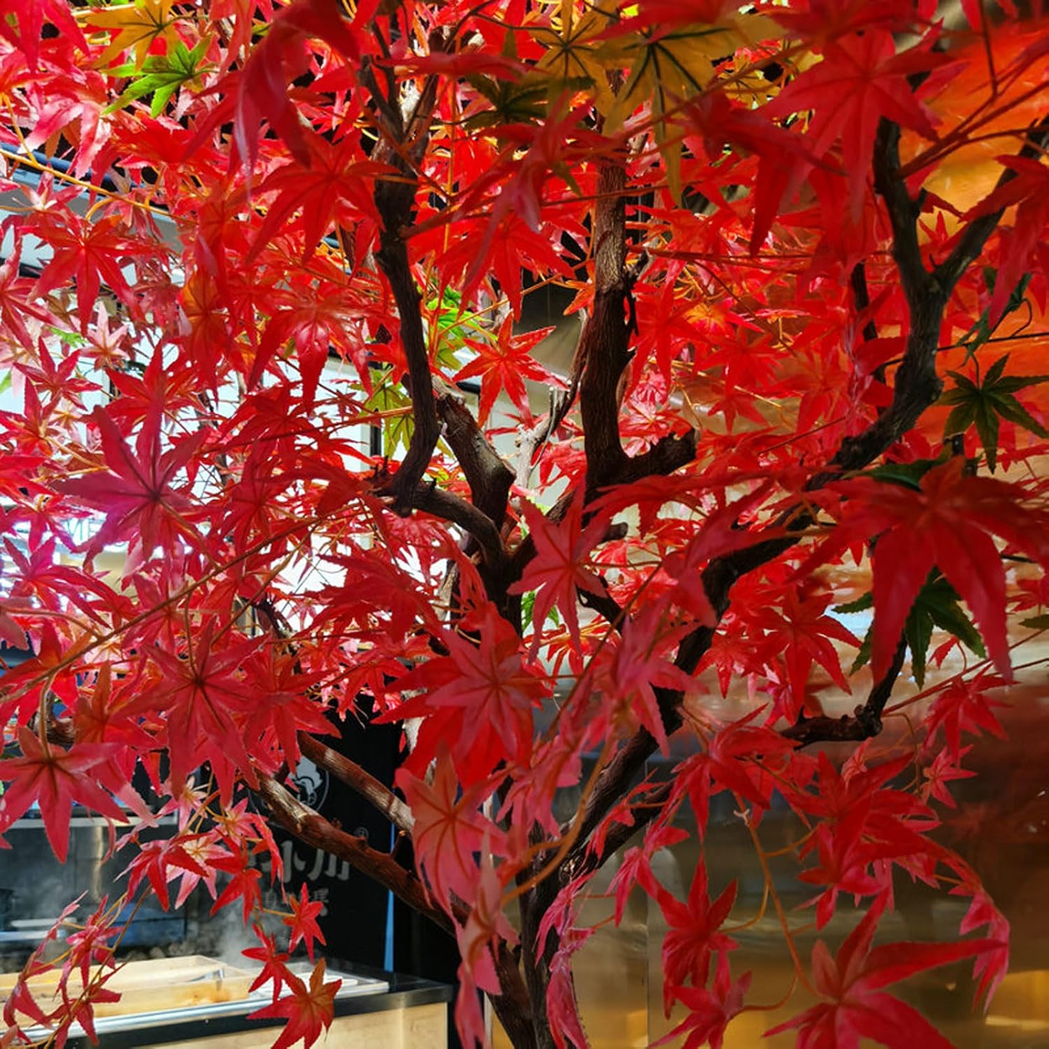 Outdoor Indoor Artificial Red Maple Tree 1x06m