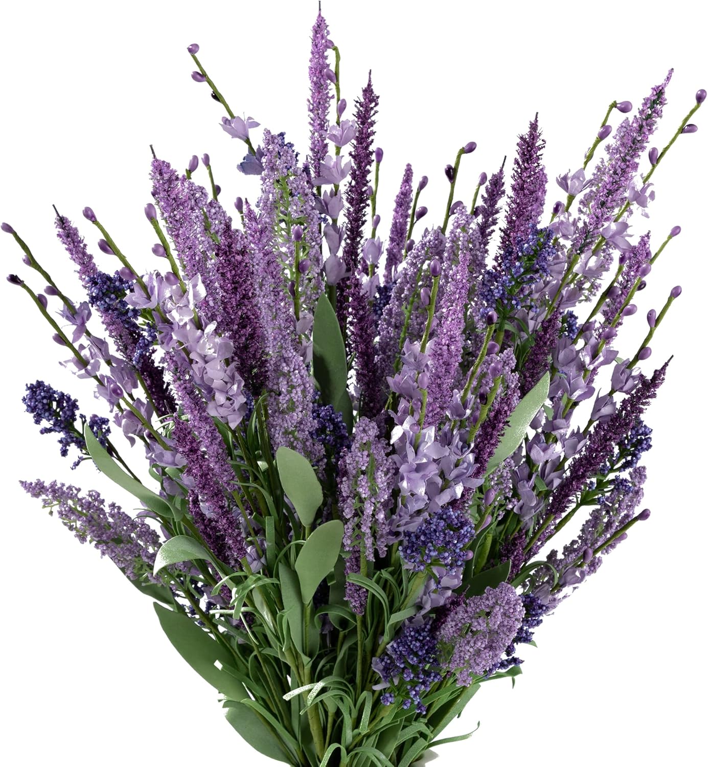 WESAIL Artificial Heather Bush Flowers with Seeds 2 Pack