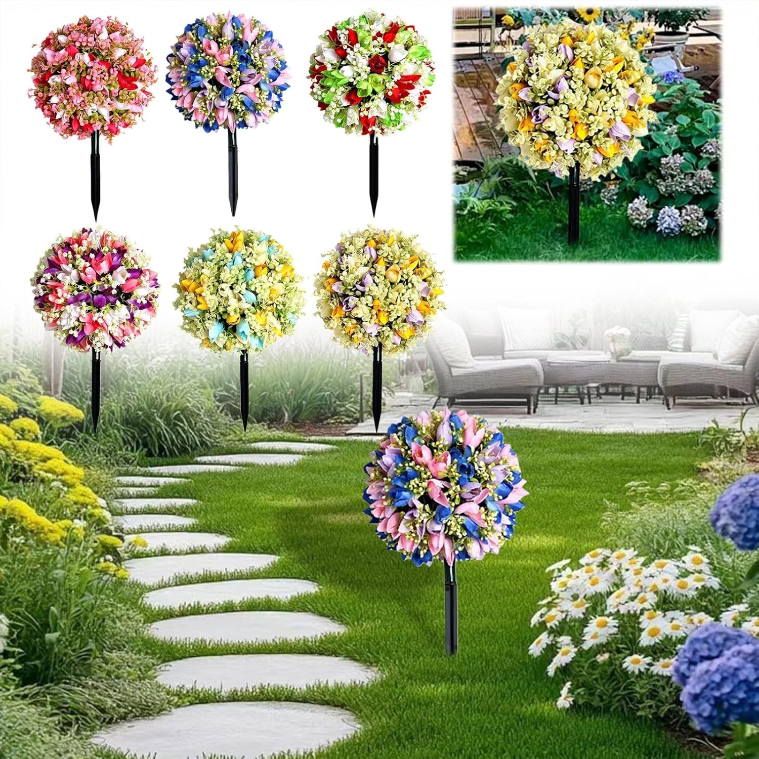 Elegant Rose Tree Ground Decor