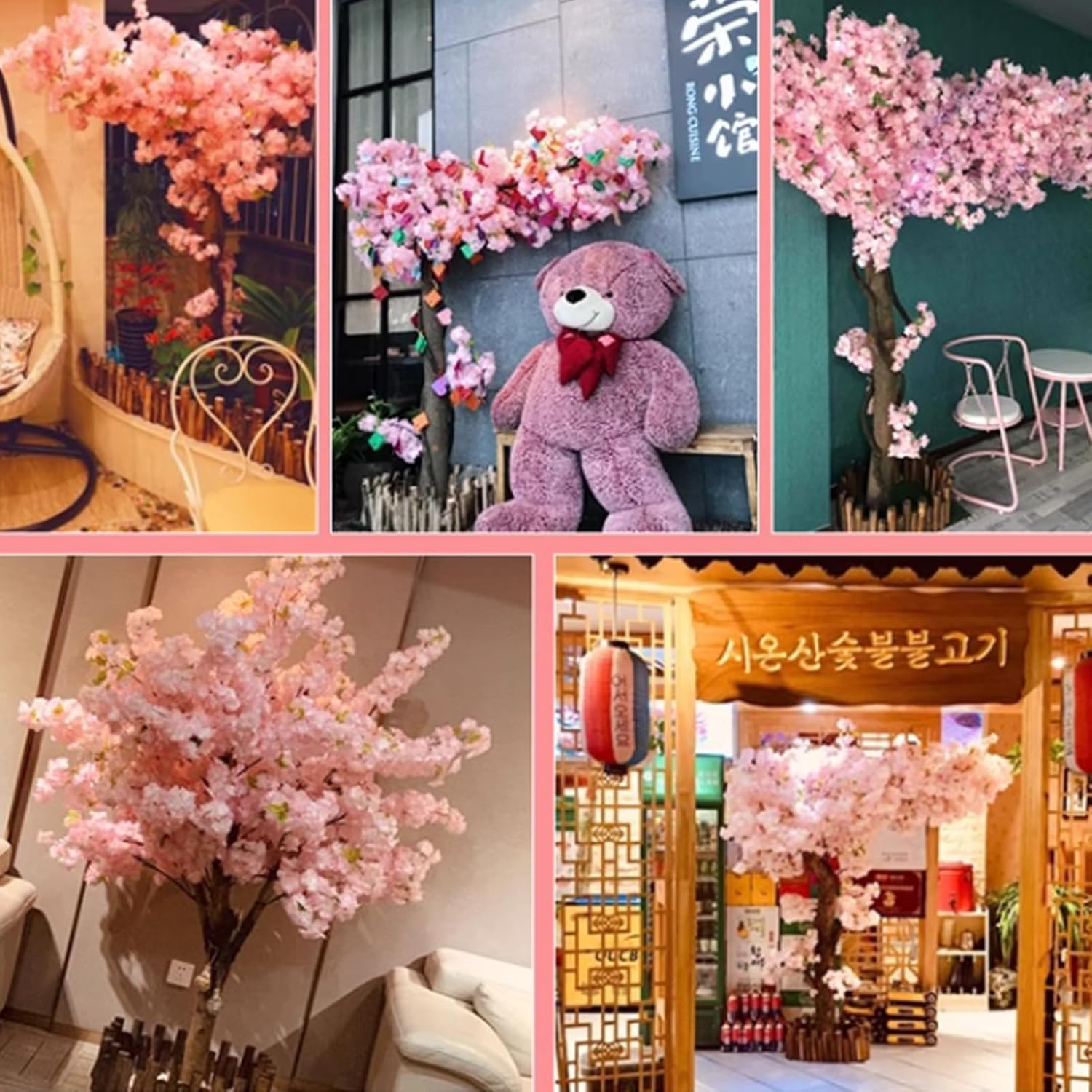 TBJEN Artificial Cherry Blossom Tree 1x06m 1