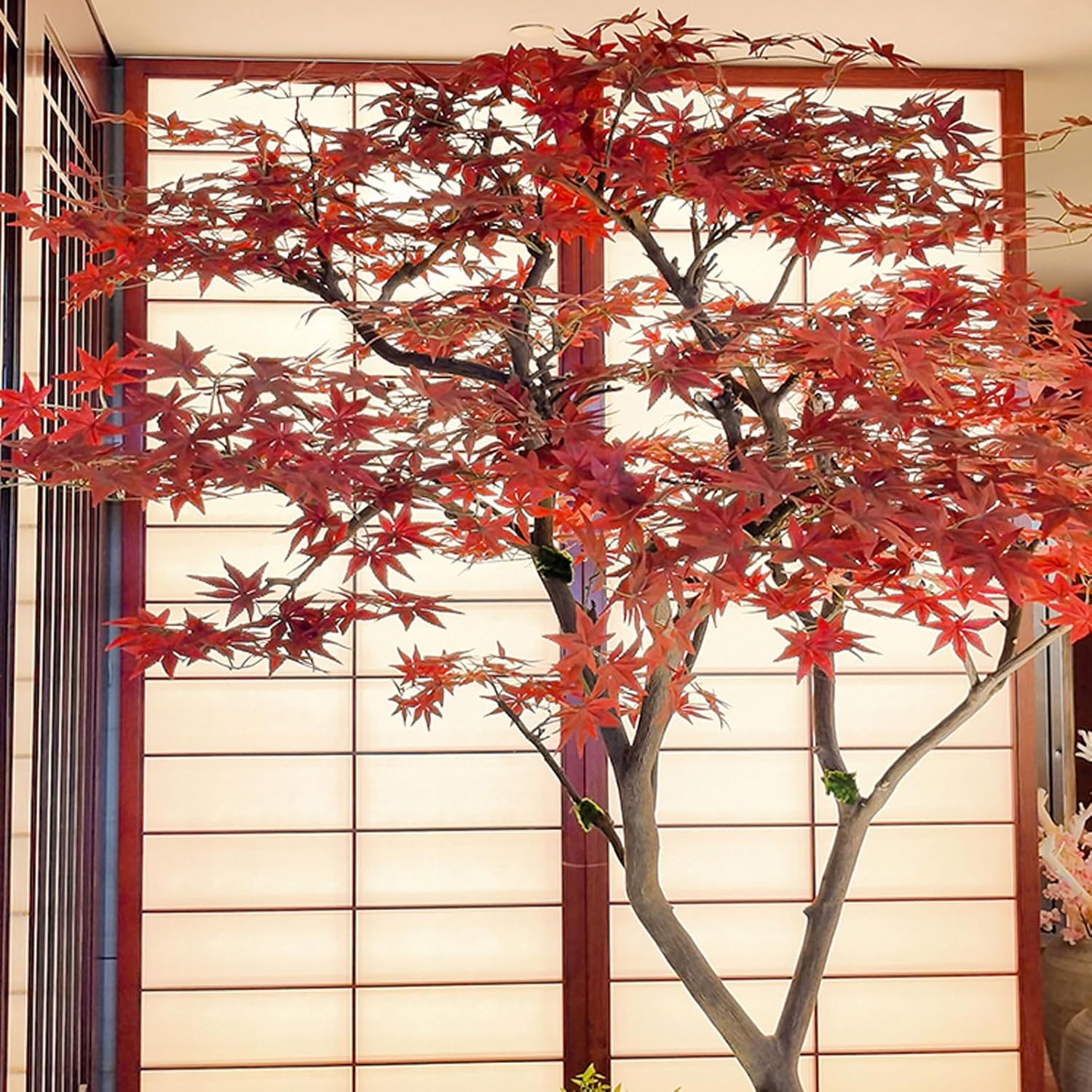 ESRADA Decorative Artificial Red Maple Tree 1x06m