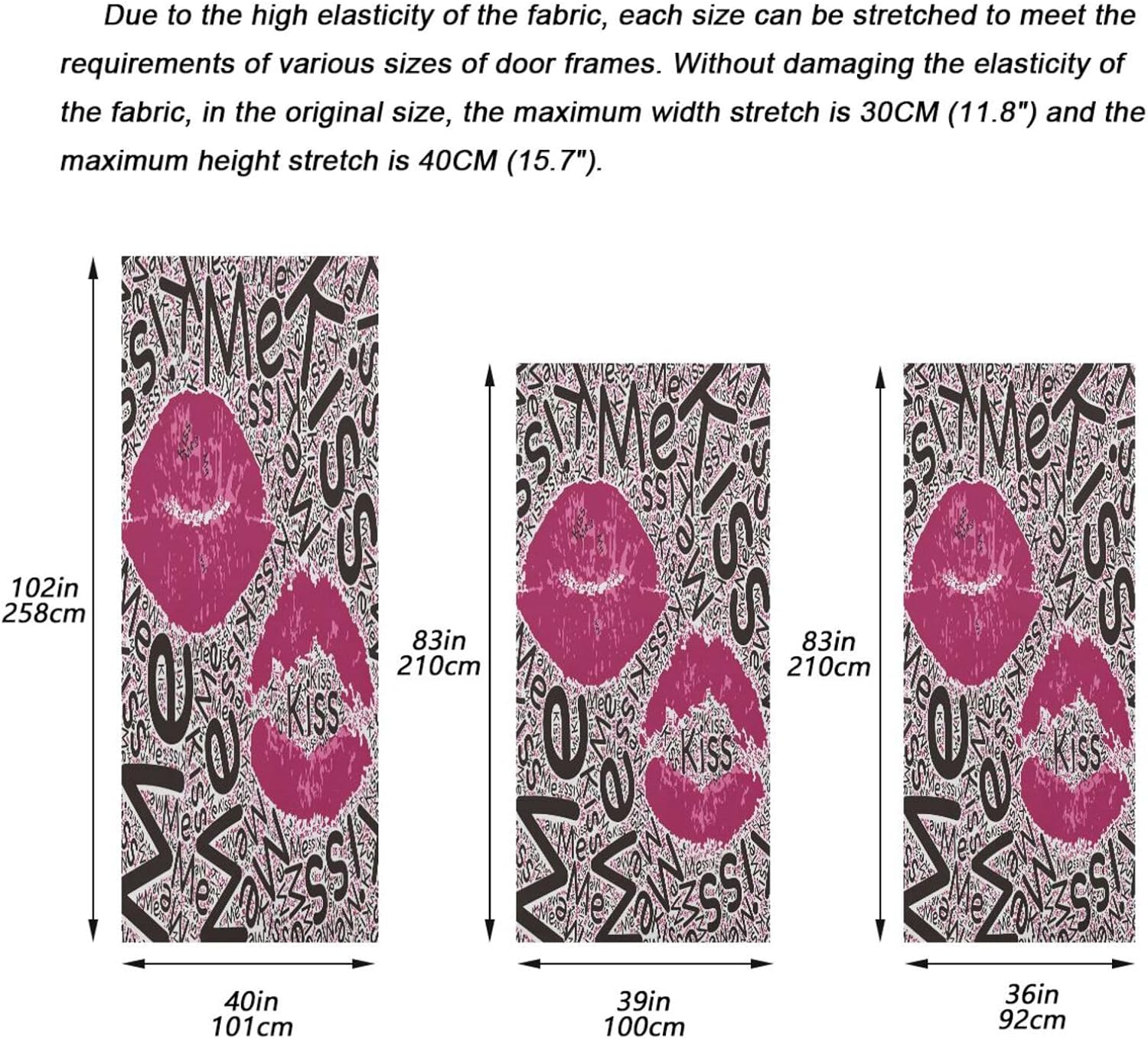Susiyo Halloween Door Cover with Stretch Fabric