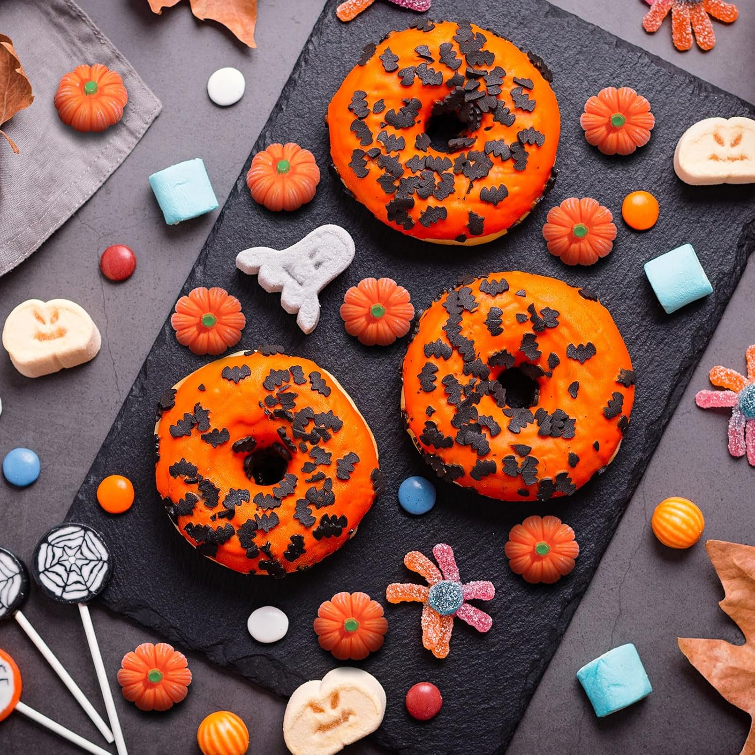 Sasylvia 100 Fall Mini Resin Pumpkins for Thanksgiving Decor