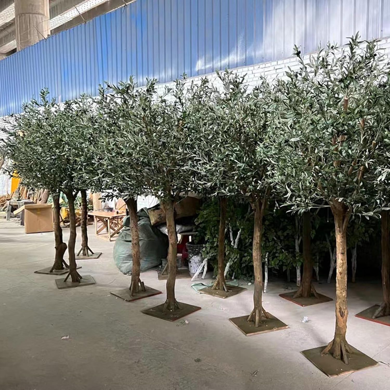 Tall Olive Tree Artificial Plant 350cm Realistic Texture