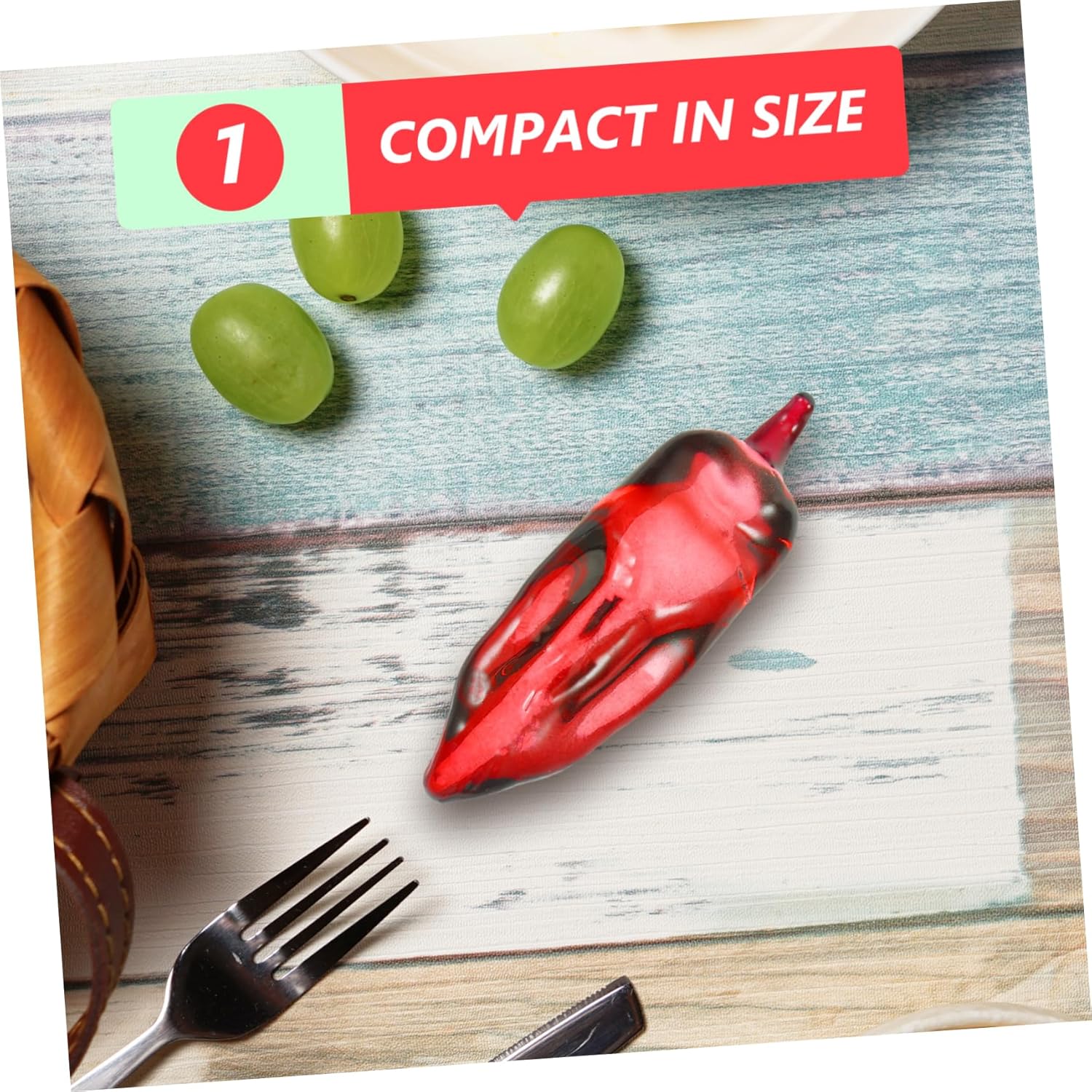 Lifelike Fake Pepper Statue for Kitchen Home Decor