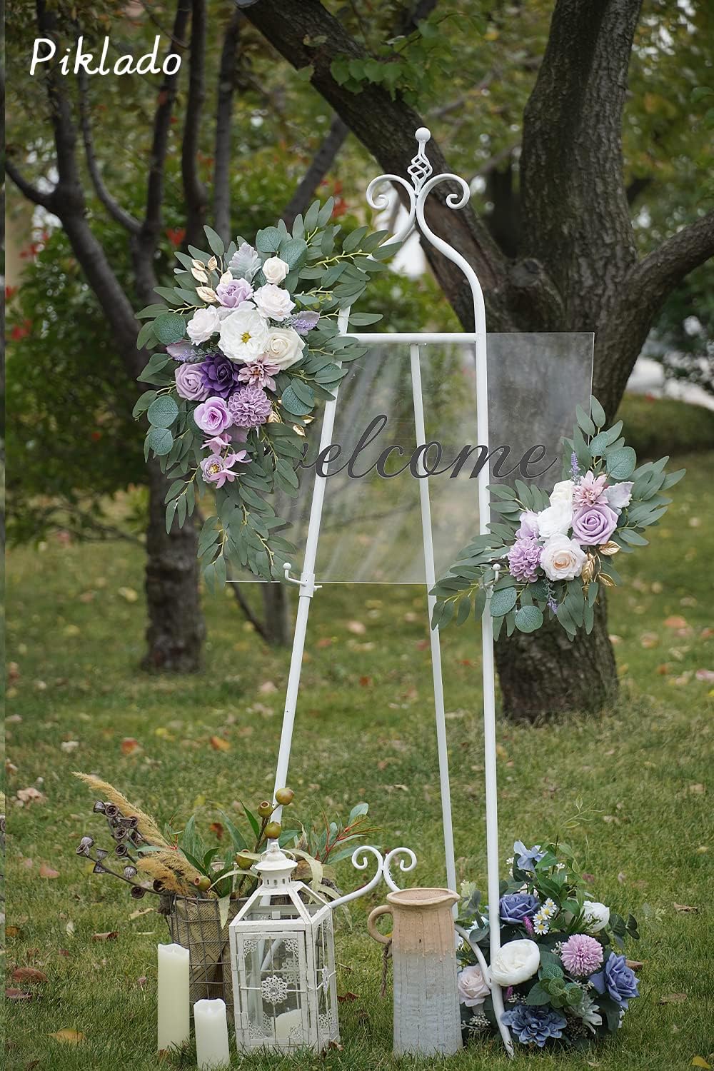 Faux Flower Swag Set of 2 for Wedding Welcome Sign