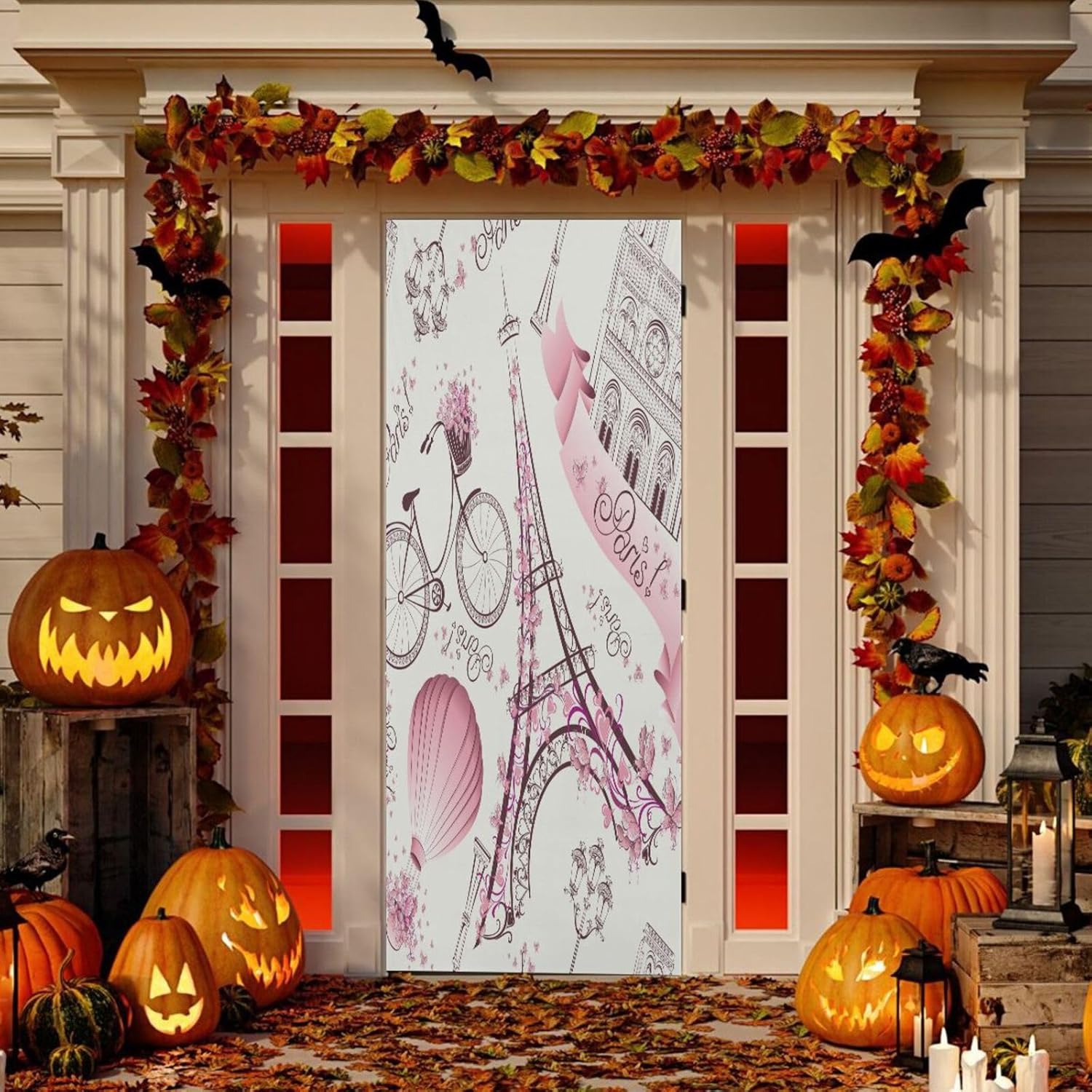 Susiyo Eiffel Tower Halloween Door Decoration