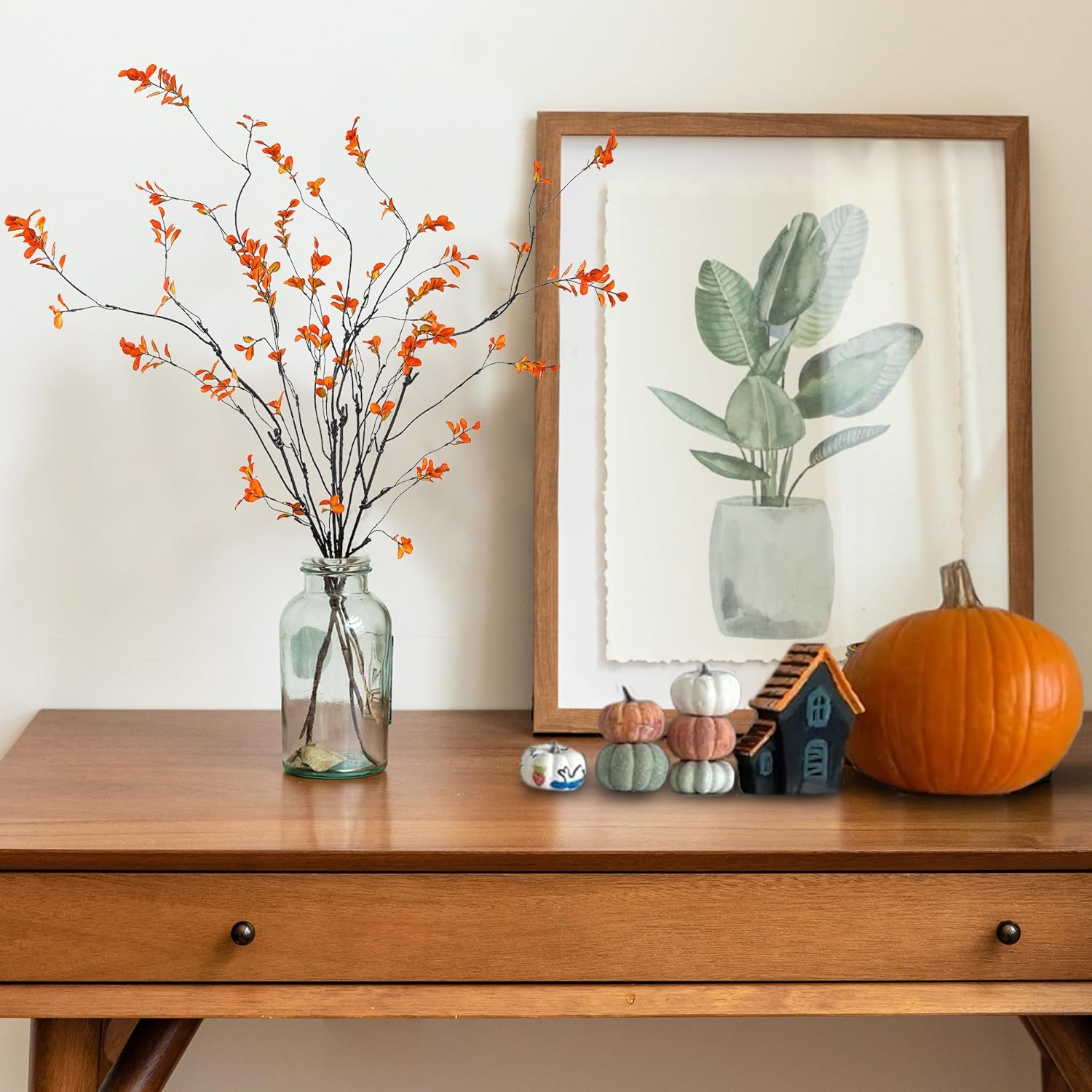 Sggvecsy 472 Artificial Ficus Branches for Fall Decor