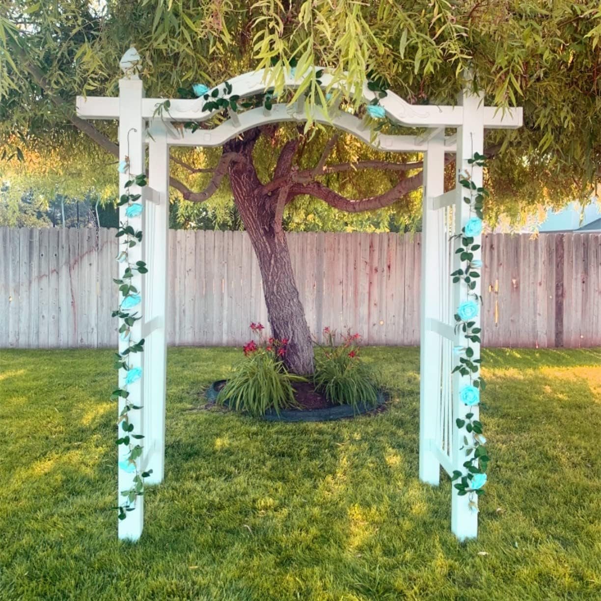 UKELER 2 Pack Artificial Flower Garland for Wedding Decor