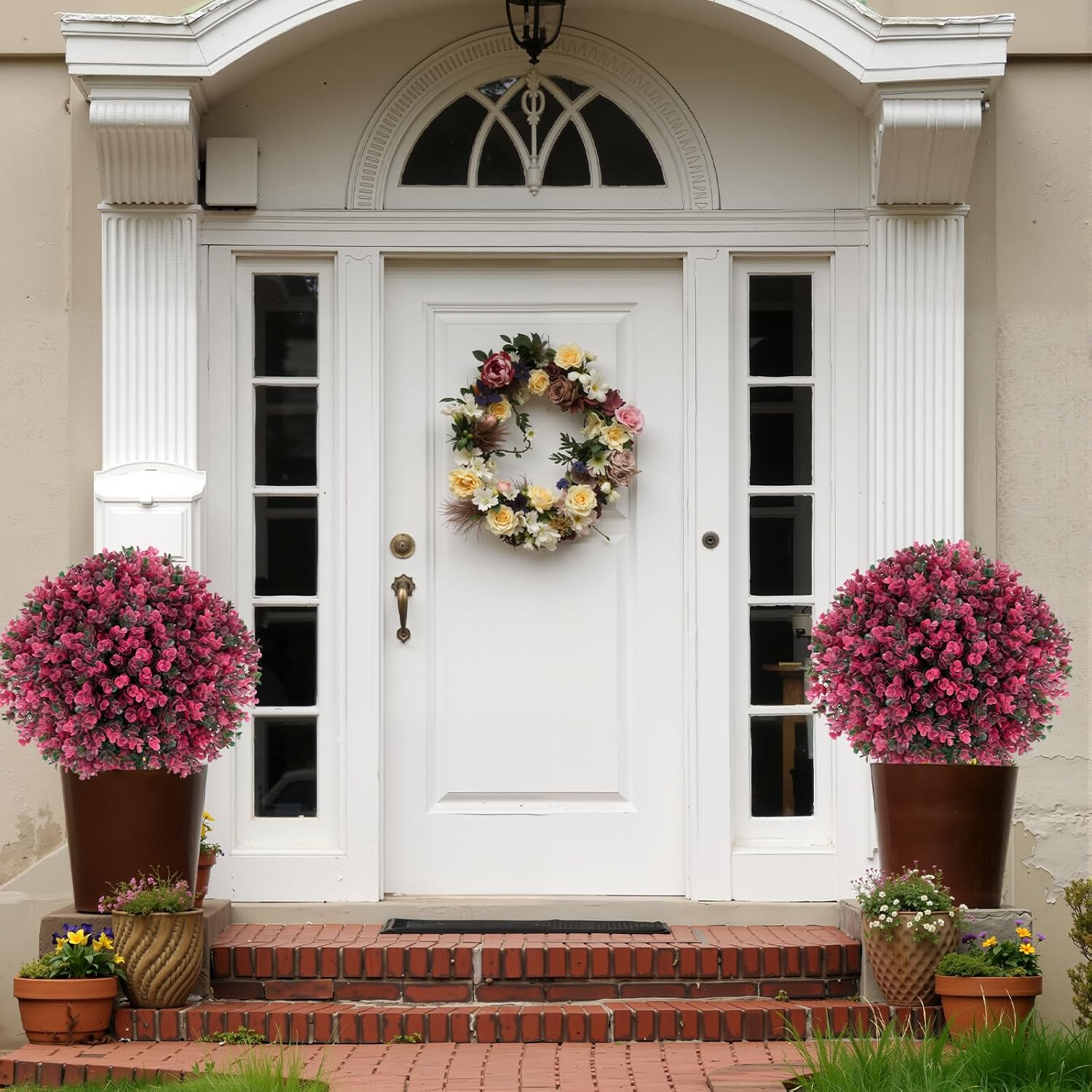 Artificial Boxwood Topiary Balls - Set of 2