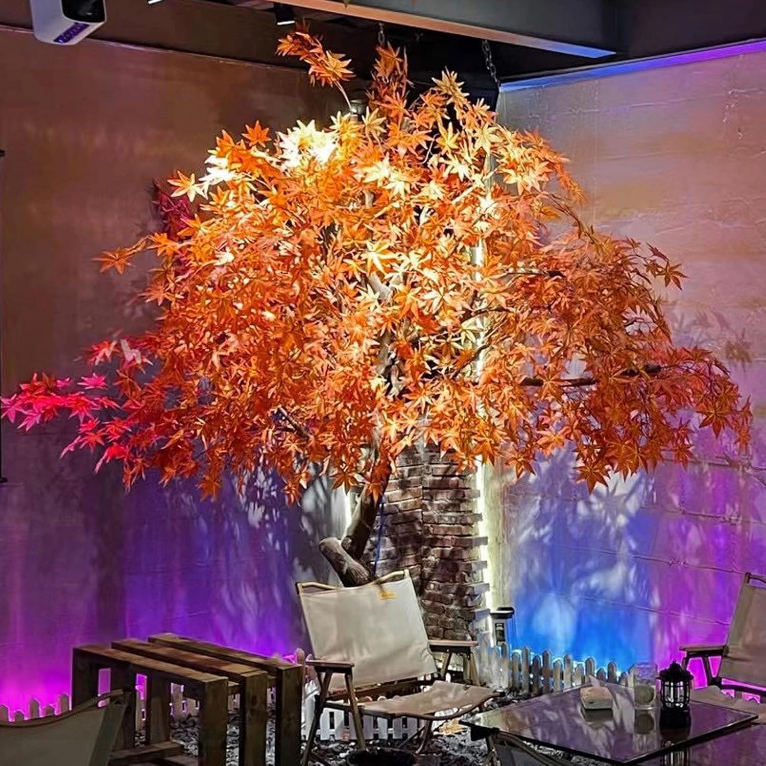 ESRADA Decorative Artificial Red Maple Tree 1x06m