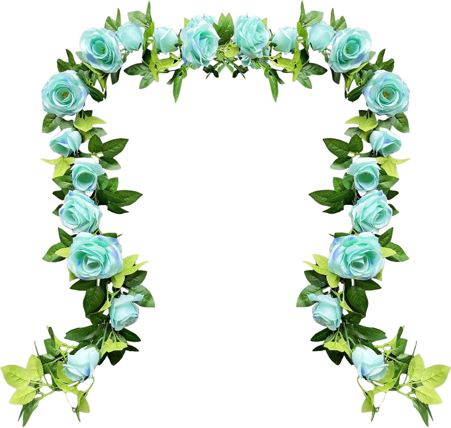 UKELER 2 Pack Artificial Flower Garland for Wedding Decor