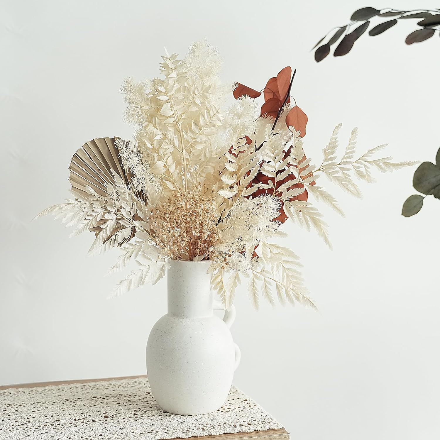 10PCS Exquisite Dried Leaves and Floral Decor Set