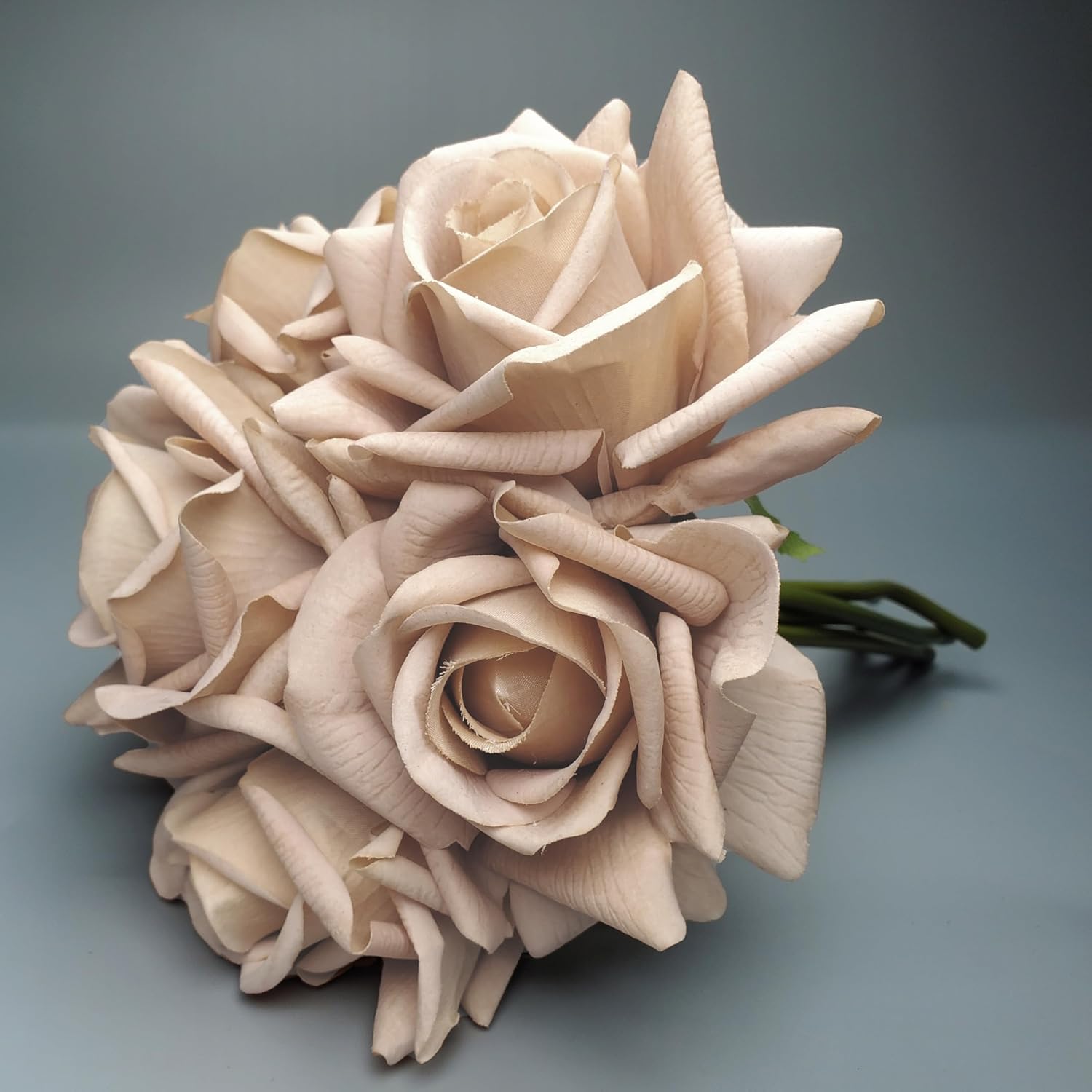 SYFASHRAN Artificial Rose Set 6pcs Real Touch Roses with Stems