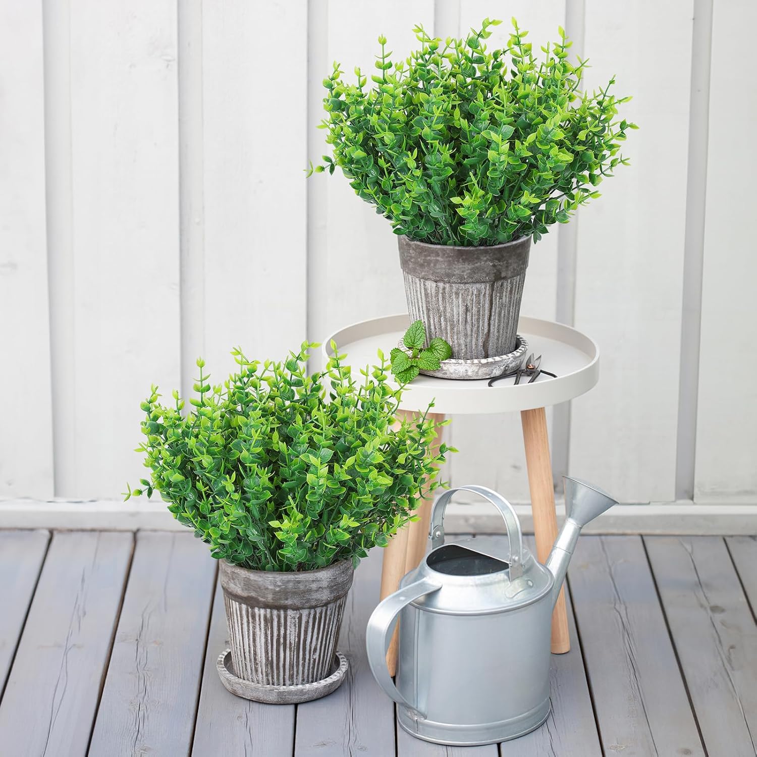 AGIRL 24 Bundles Artificial Plants Greenery Decor Set