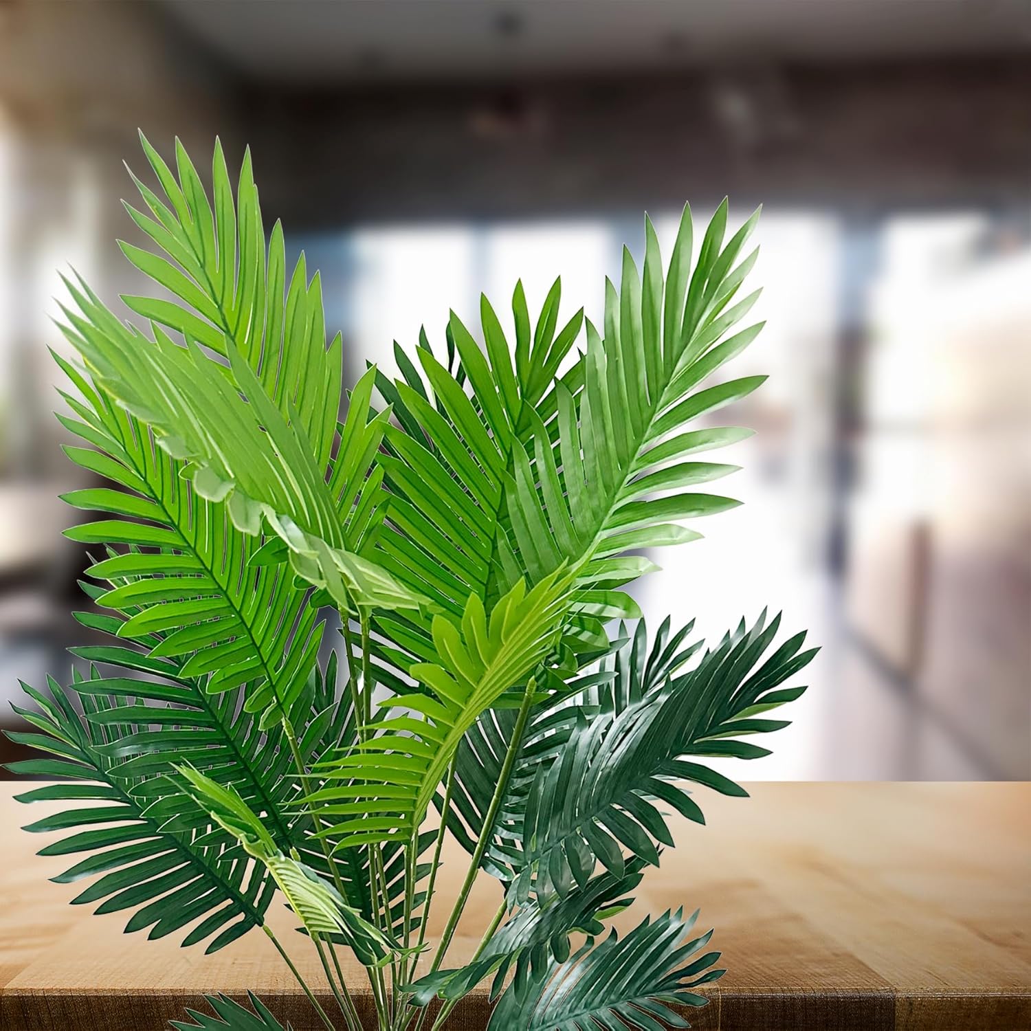 SAJANDAS 2 Piece Artificial Areca Palm Plants 51 Inch