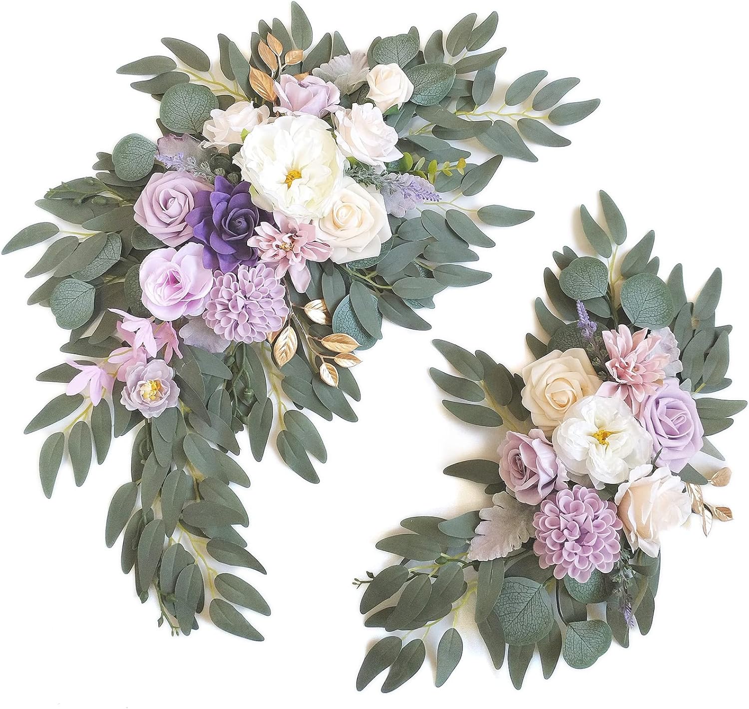 Faux Flower Swag Set of 2 for Wedding Welcome Sign