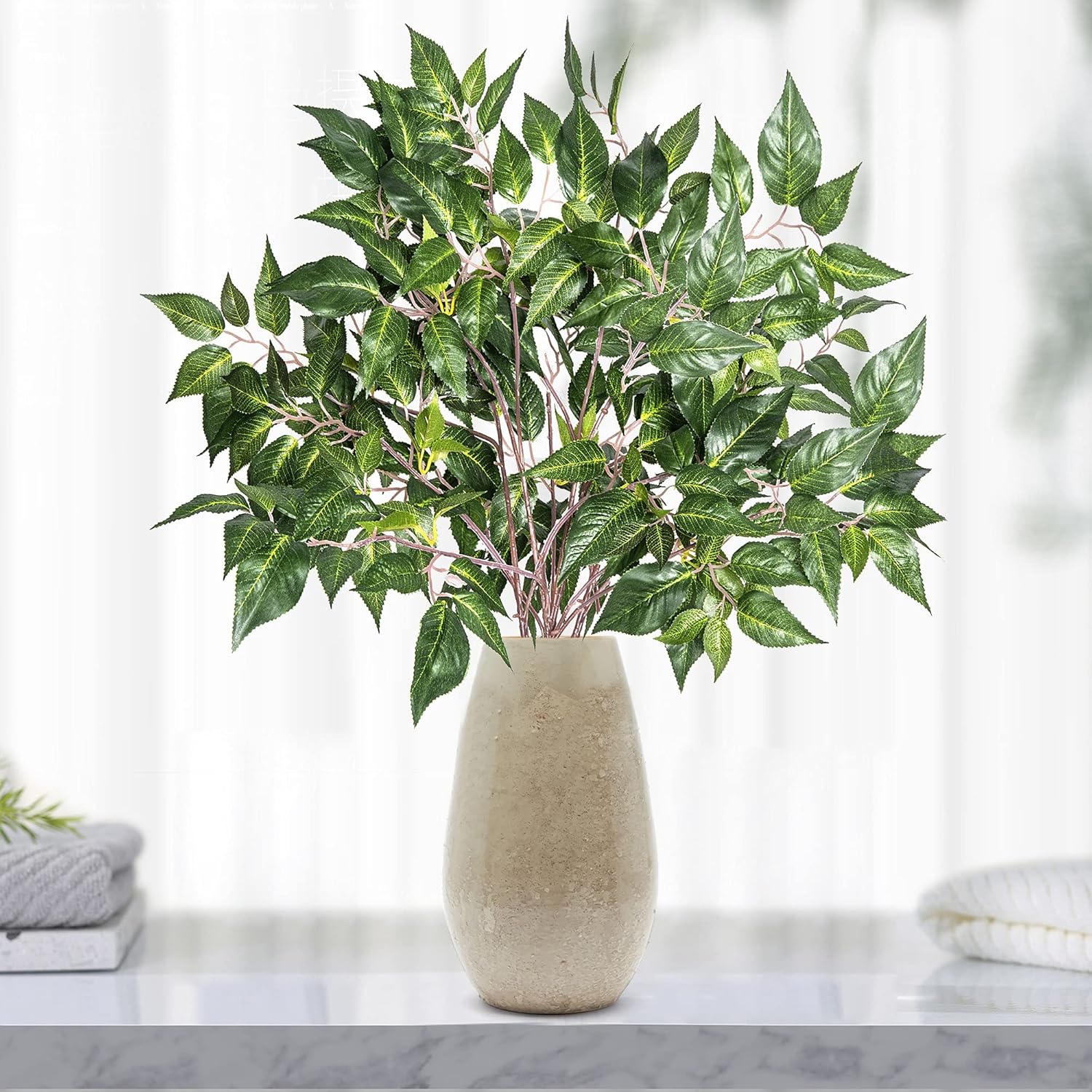 Grand Verde Ficus Tree Branches Artificial Greenery 4pcs