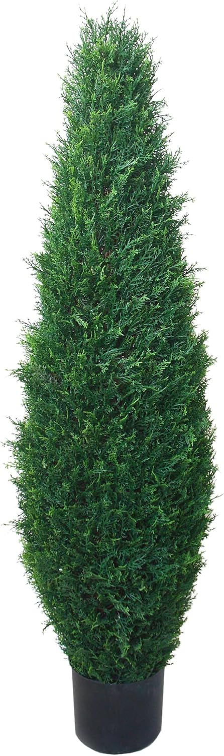Pure Garden Artificial Topiary Cypress Tree 41 Tall