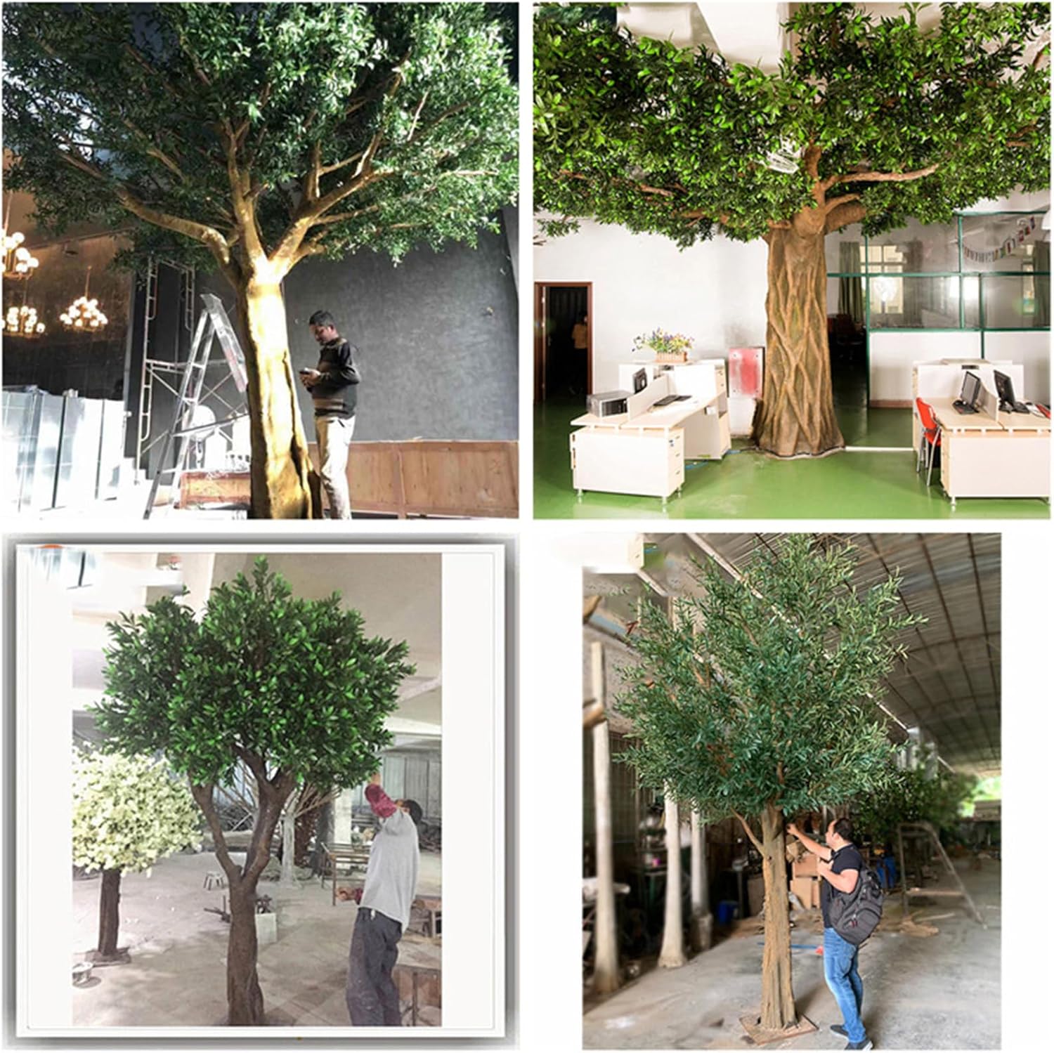 Tall Olive Tree Artificial Plant 350cm Realistic Texture