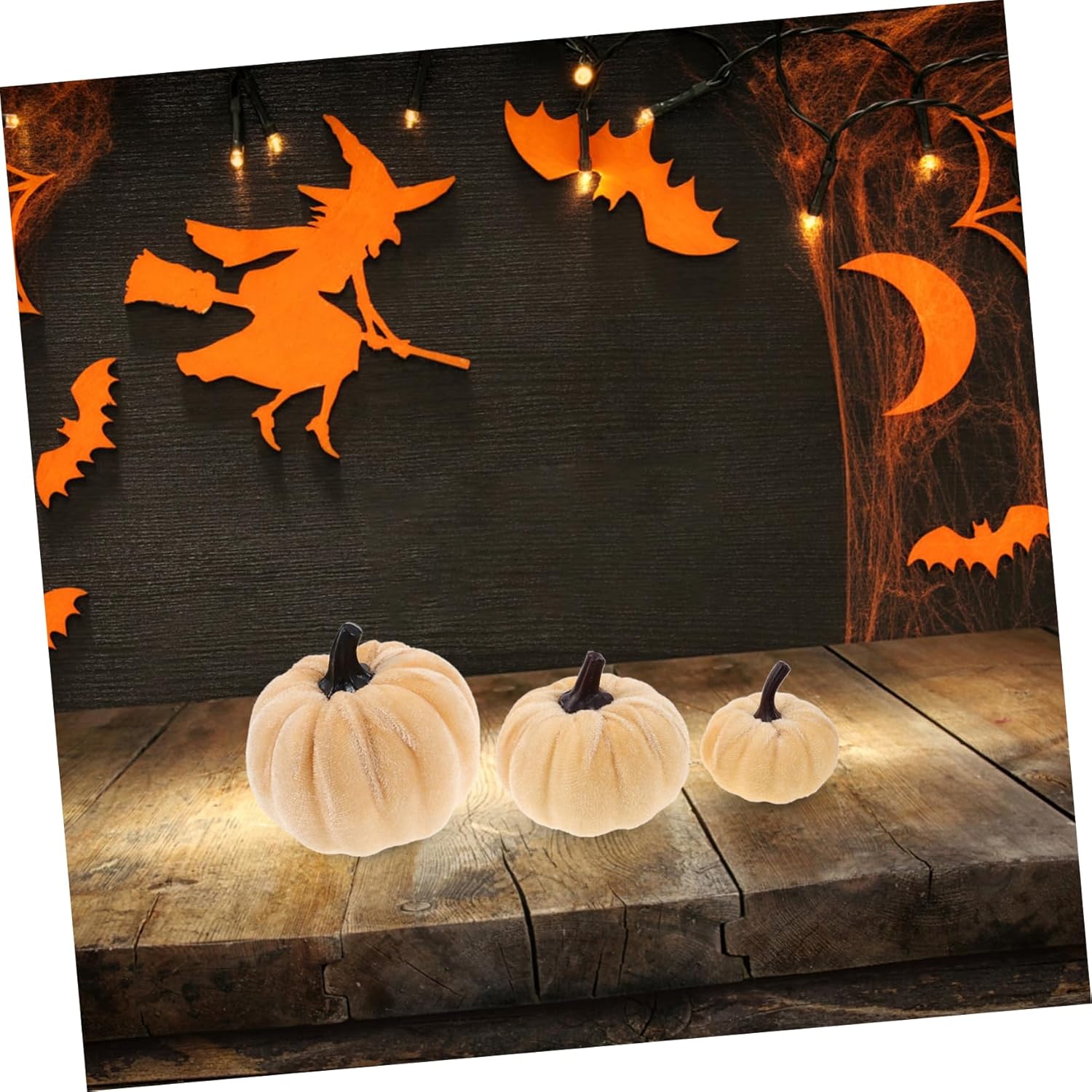 6pcs Decorative Artificial Pumpkins for Halloween Fall Centerpieces