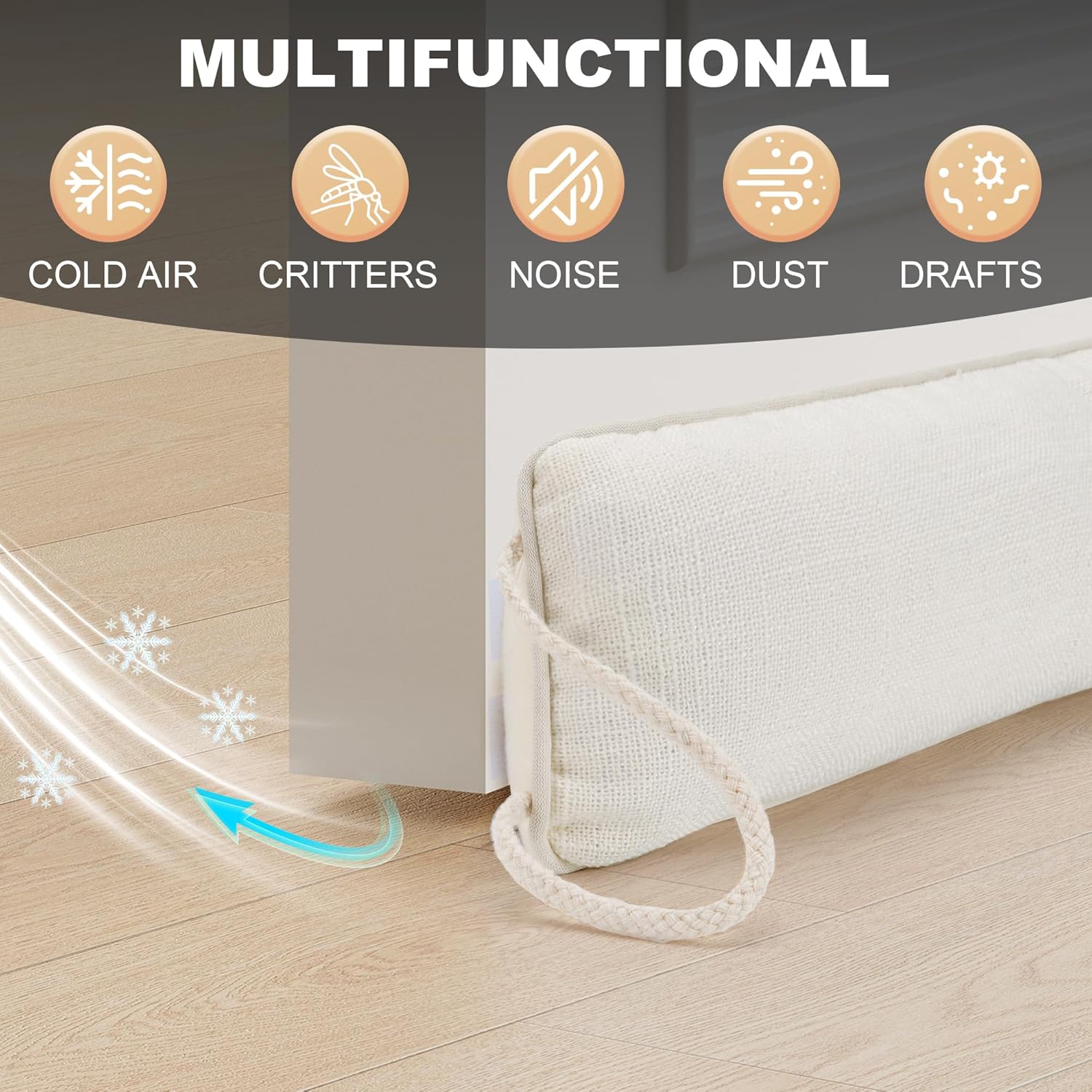 UUYUUY Door Draft Stopper 38 Inches All-Season Gap Filler