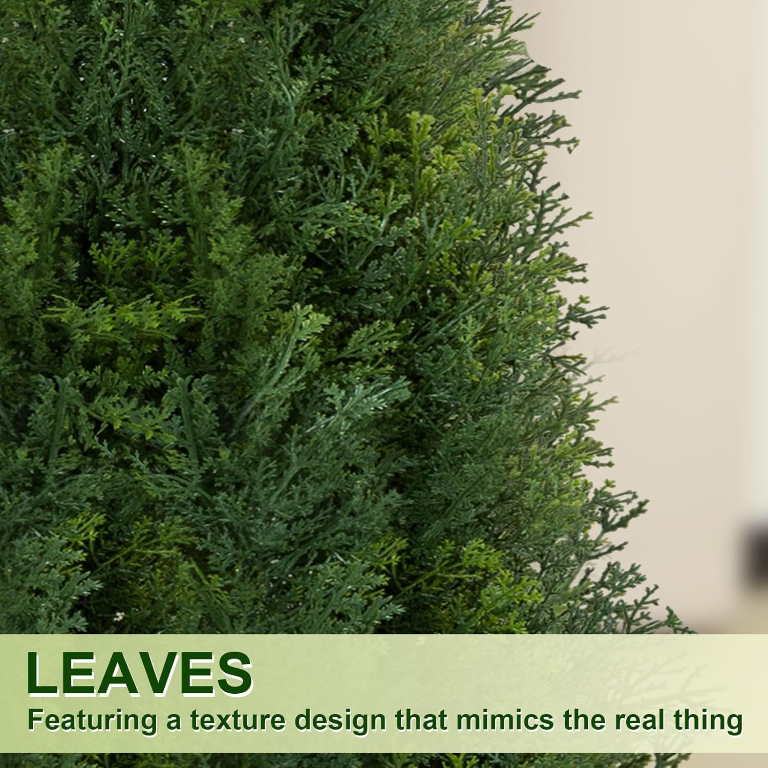 Artificial Cedar Topiary Trees 3FT Set of 2 with Gray Planter