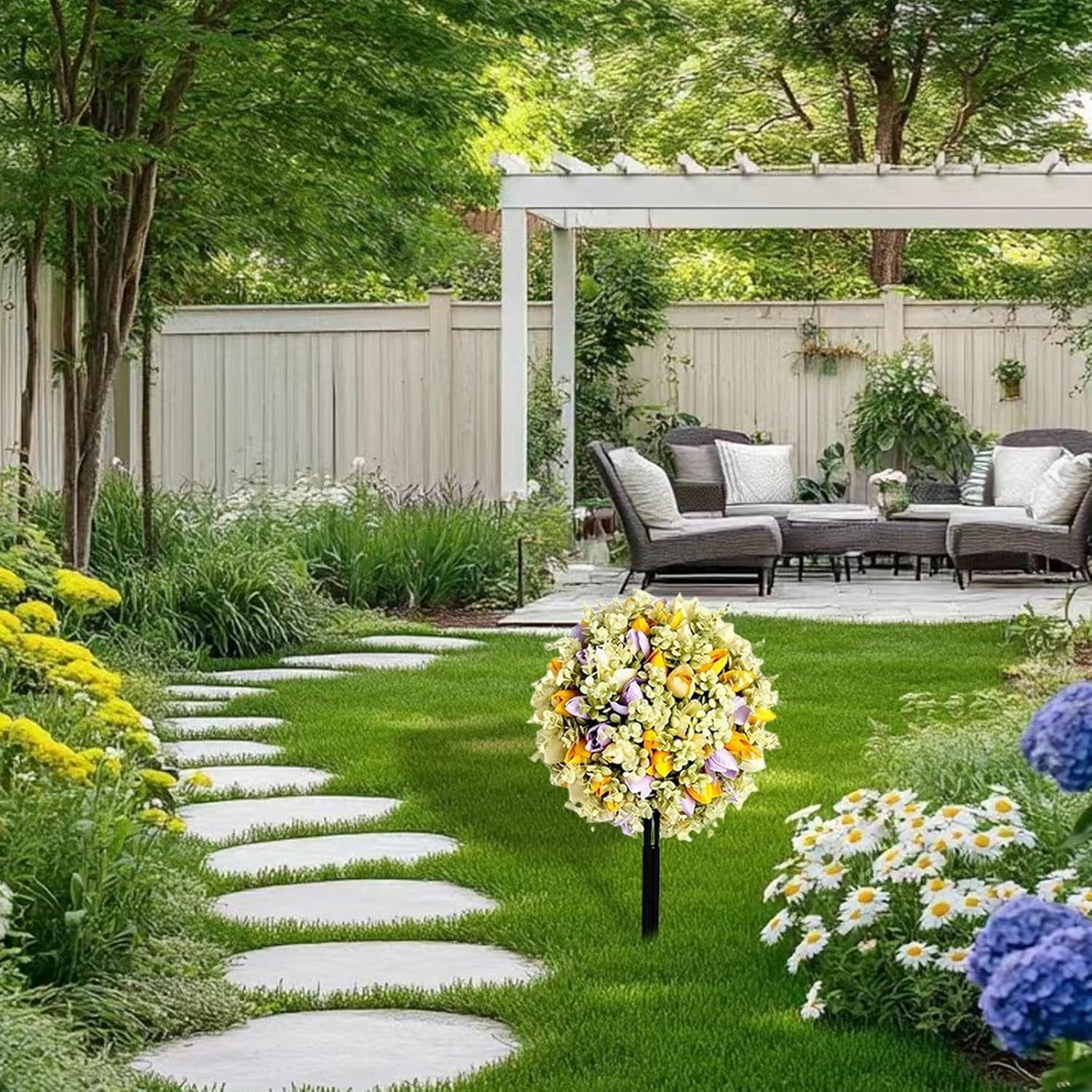 Elegant Rose Tree Ground Decor