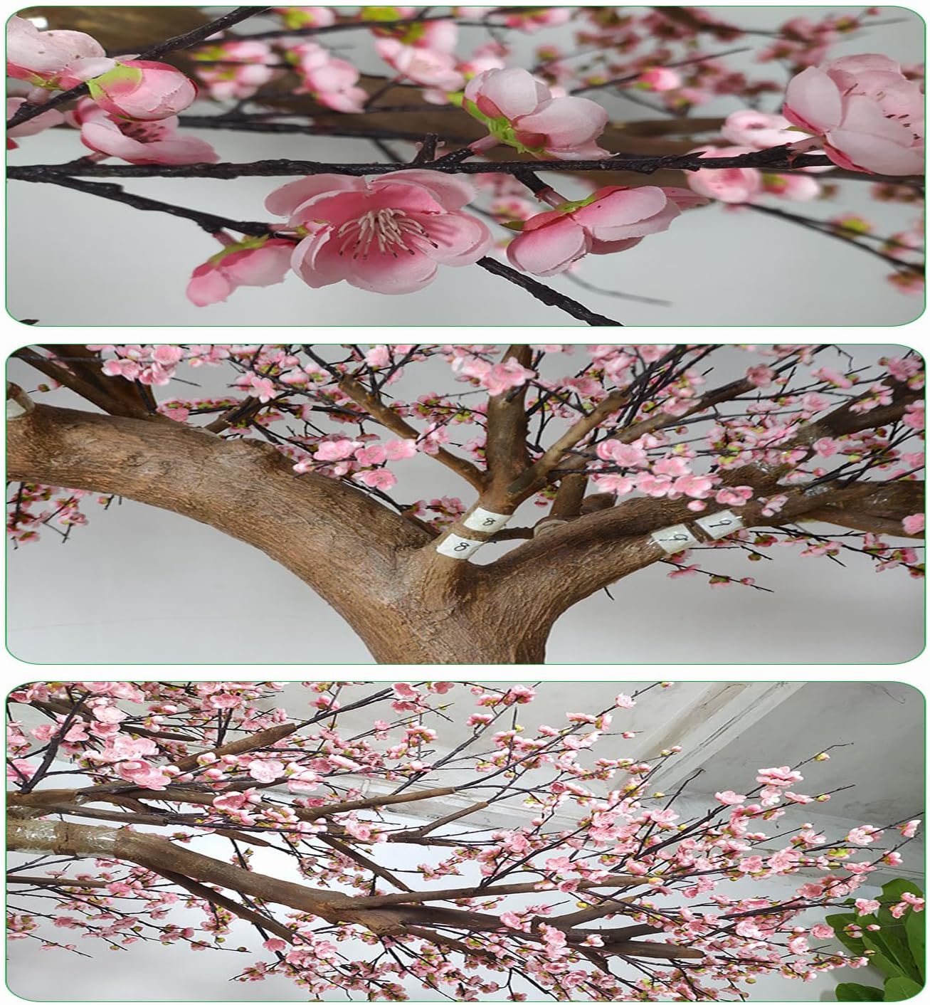 Artificial Plum Blossom Tree 1mx08m for Home Office Decor