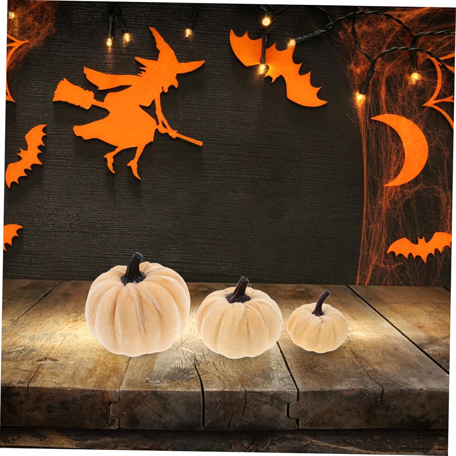 ULDIGI 6pcs Artificial Pumpkins Realistic Halloween Decor