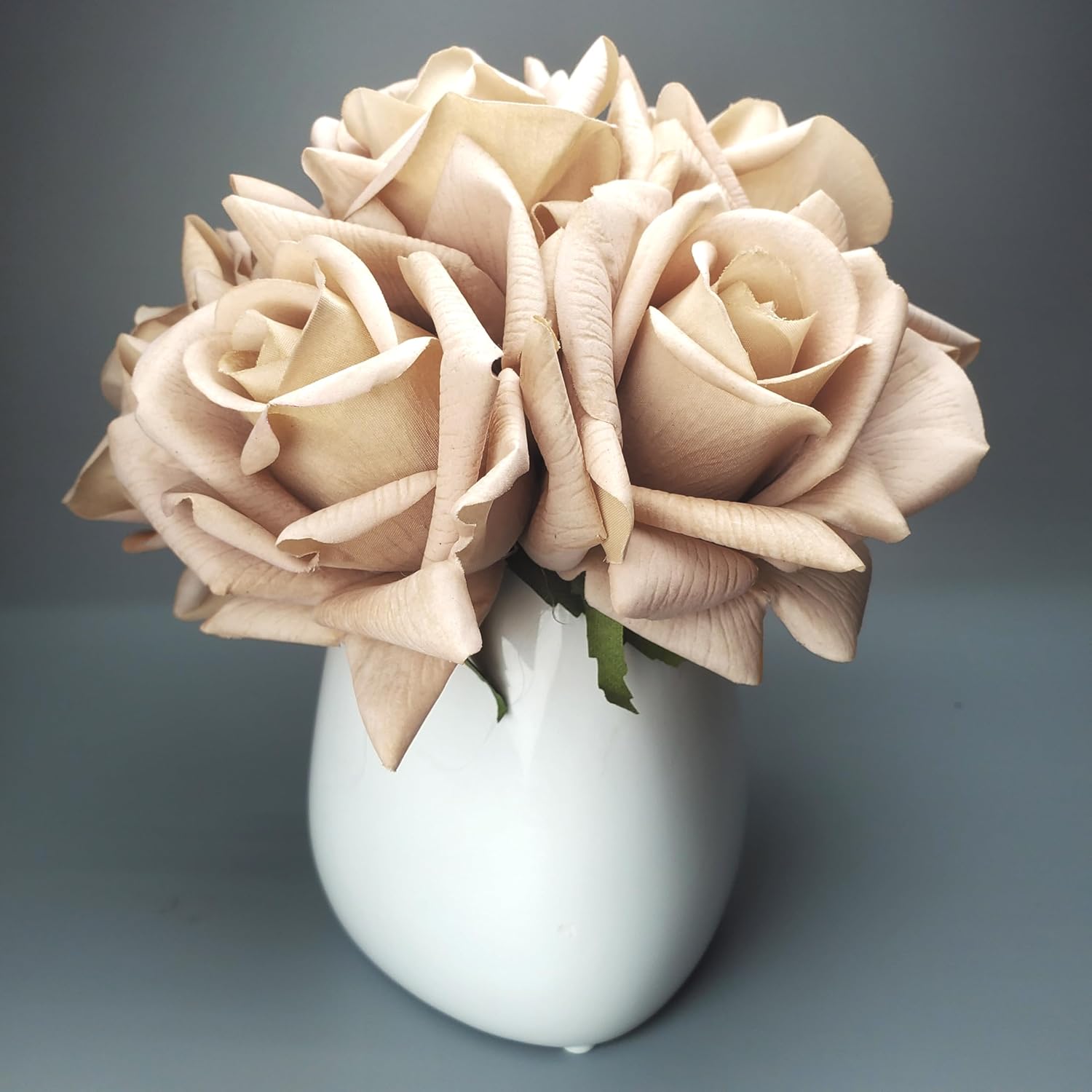 SYFASHRAN Artificial Rose Set 6pcs Real Touch Roses with Stems
