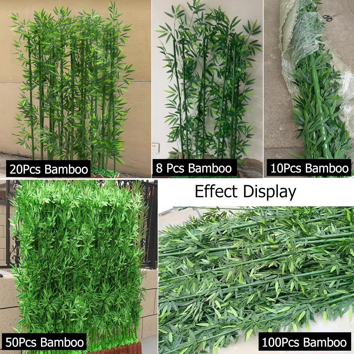 Faux Bamboo Stems Artificial Trees 7ft 6ft 5ft 4ft 3ft 2ft
